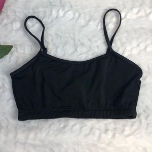 🍃 Dance Dimension Girls Black Bra Top